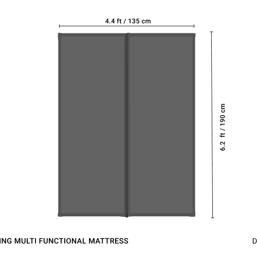 CRUA MultiFunctionalMattressDouble Dimensions