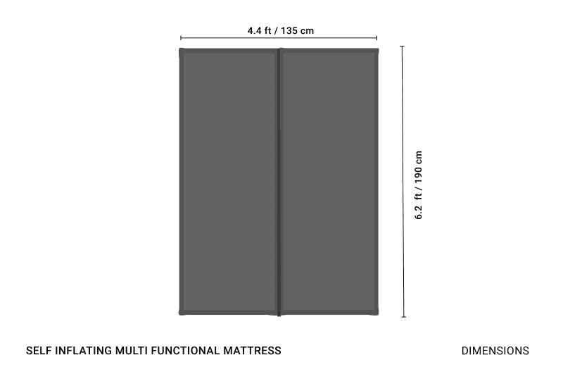 CRUA MultiFunctionalMattressDouble Dimensions