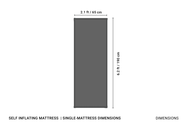 CRUA MultiFunctionalMattressSingle Dimensions