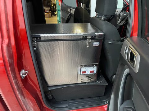 Ford Ranger Super Crew 4th Gen with National Luna Weekender 50 Refrigerator