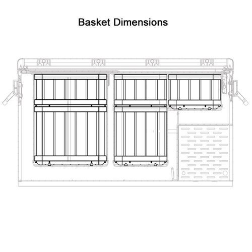 NL 70 Low Profile Fridge Baskets