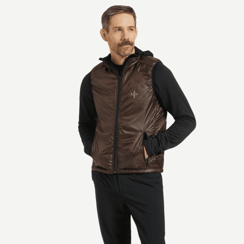 NW Alpine Men s Black Polartec Alpha Vest Mohogany