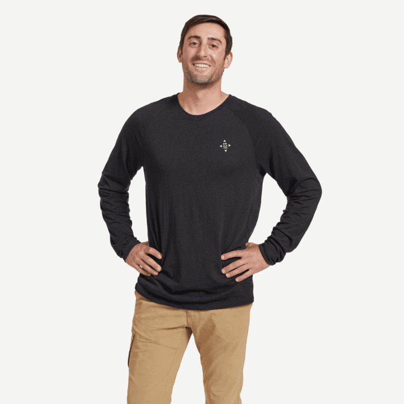 NW Alpine Men s Fortis 150 Long Sleeve Baselayer Black