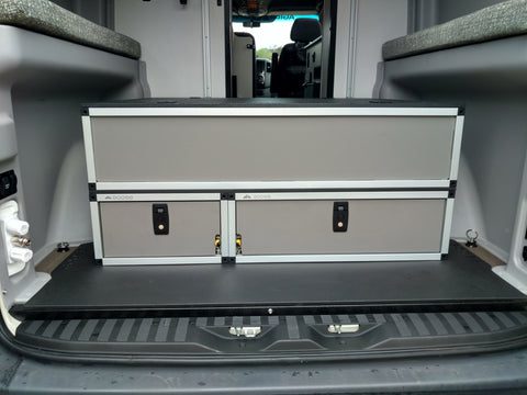 Winnebago Revel Top Storage System and Base Drawer System