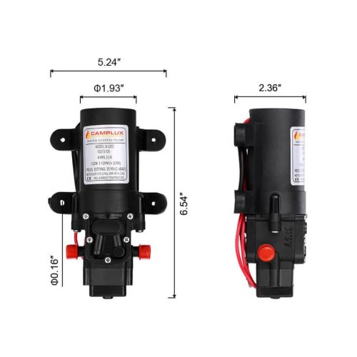 camplux camp showers camplux pro 6l 1 58 gpm portable hot water shower with 1 2 gpm pump 41394040504533