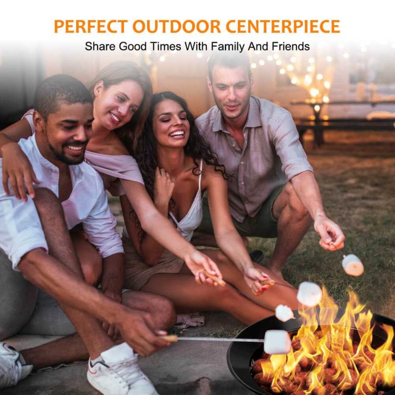 camplux fire pits camplux outdoor propane fire pit with cover and carry kit auto ignition 41394042175701