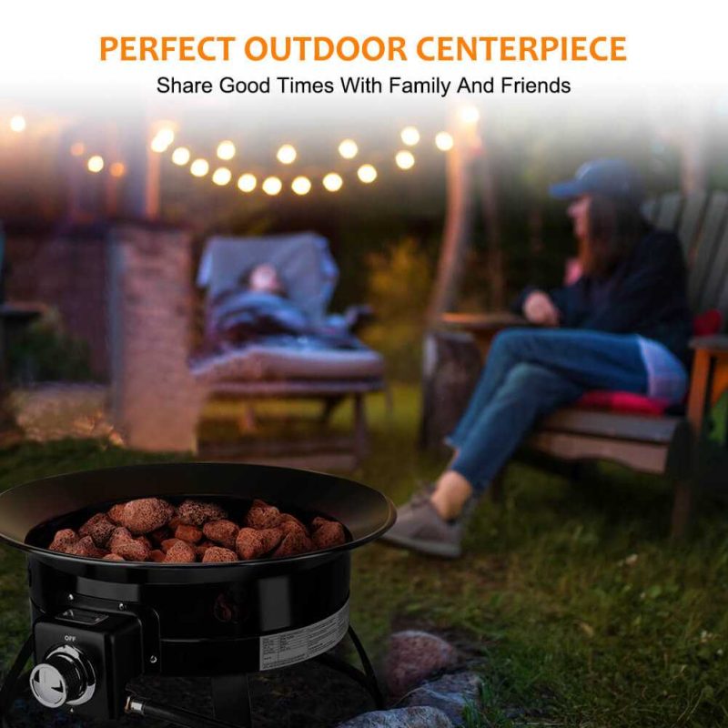 camplux fire pits camplux propane fire pit camping fire bowl for cozy outdoor gatherings 41394042667221