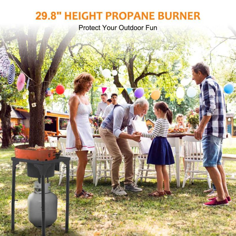 camplux propane burners 130 000 btu high pressure single propane burner perfect for home brewing turkey fry maple syrup prep 41394033328341