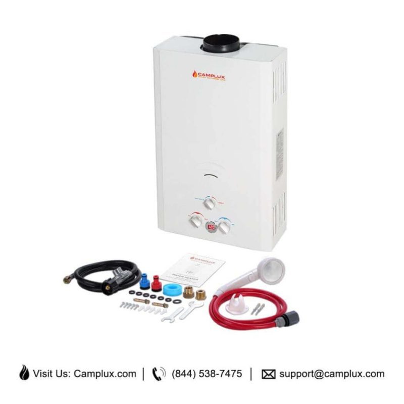 camplux propane water heater camplux 16l outdoor 4 22 gpm propane gas tankless water heater 41394026545365