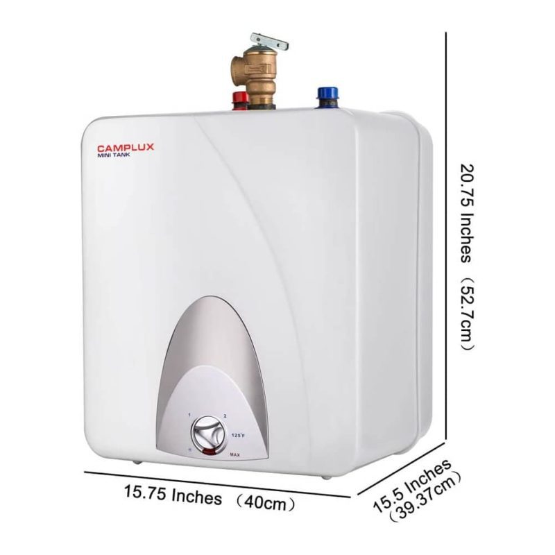 camplux propane water heater camplux electric mini tank point of use water heater 120v 6 0 gallon 41394029068501