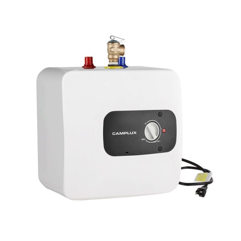 camplux propane water heater camplux electric mini tank water heater 120v 4 0 gallon 41394029428949