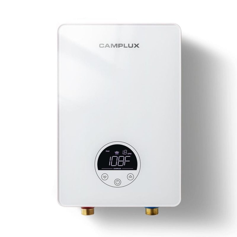 camplux propane water heater camplux electric point of use tankless water heater white 41394034966741