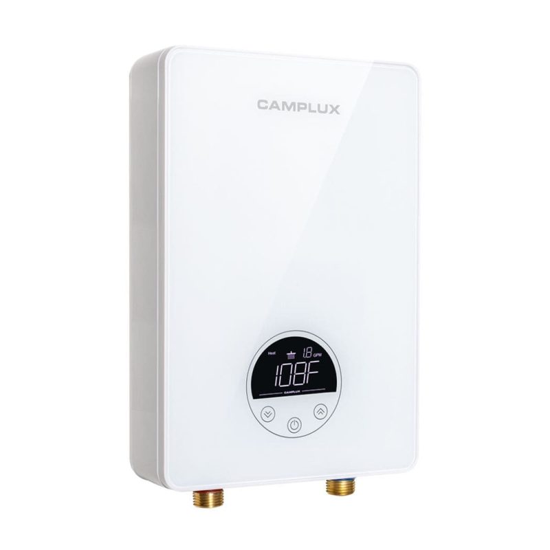 camplux propane water heater camplux electric point of use tankless water heater white 41394035622101