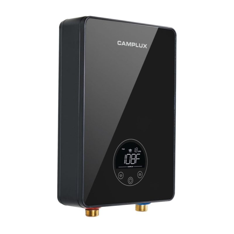 camplux propane water heater camplux tankless hot water heater electric point of use black 41394046828757