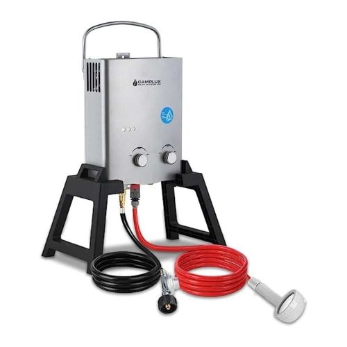 camplux propane water heater gray with stand camplux camper water heater 41394031362261