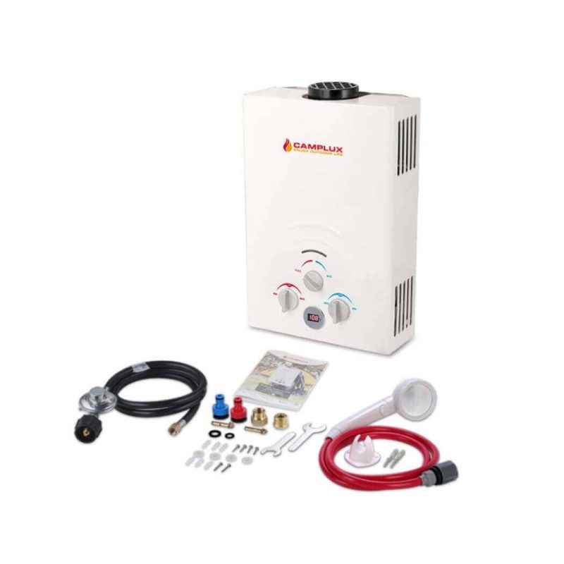 camplux propane water heater portable water heater camplux 1 58 gpm tankless gas water heater 41394047516885