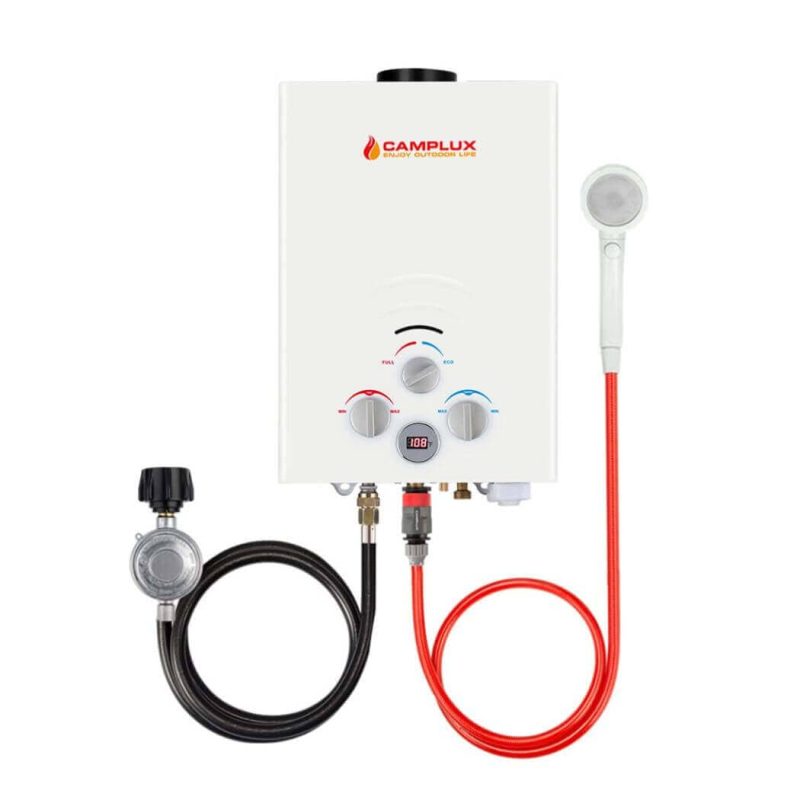 camplux propane water heater portable water heater camplux 1 58 gpm tankless gas water heater 41653451784405