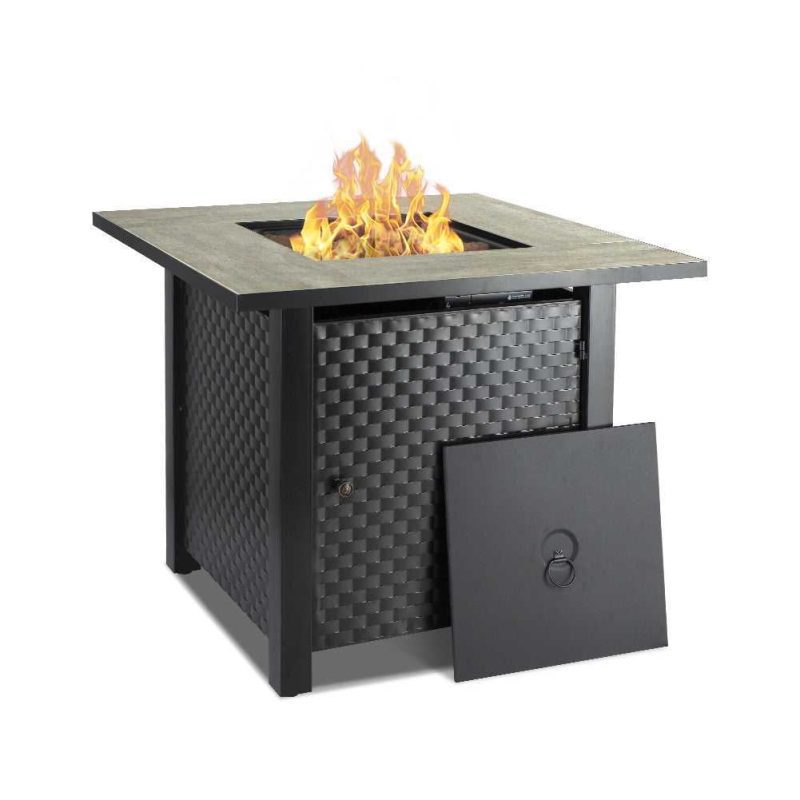 camplux stoves grills fuel camplux propane fire pit table lava rocks ceramic tabletop 50 000 btu adjustable flame auto ignition 41394039816405