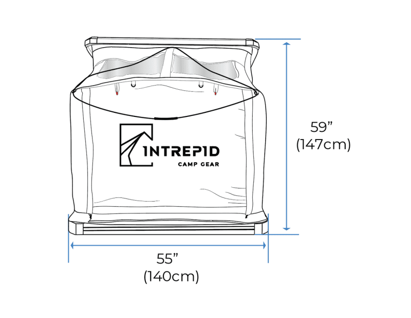 darche roof top tents geo 2 5 rooftop tent by intrepid camp gear 40450108752085