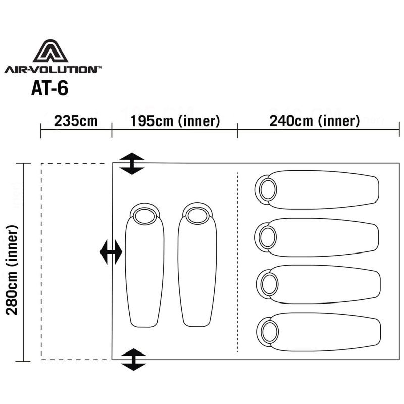 darche shelters air volution at 6 tent green 40501118238933