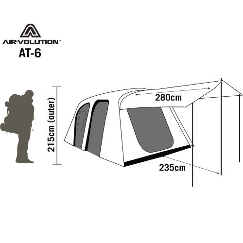 darche shelters air volution at 6 tent green 40501118271701