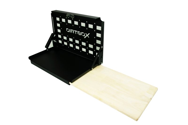 dirtbox overland canopy camper accessories folding camp table with cutting board 42859549655253