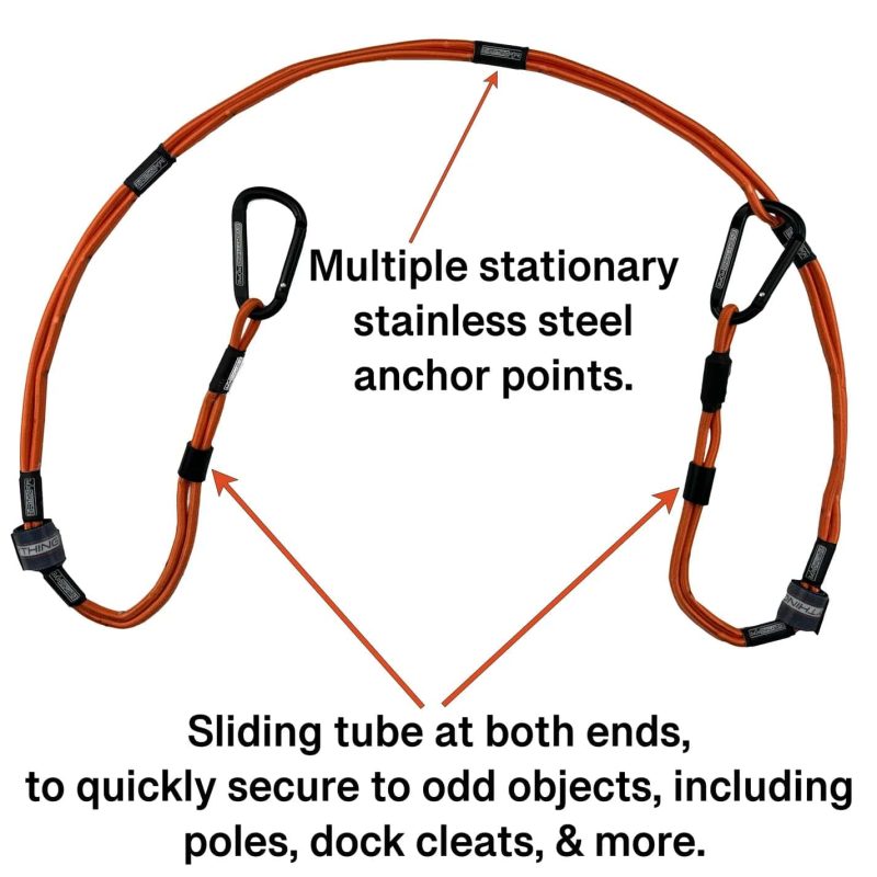 everything rope storage accessories everything rope multi use bungee cord 2 pack 42698296918229