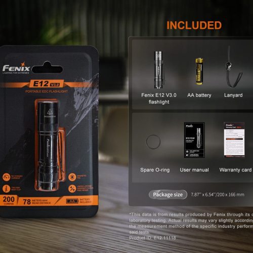 fenix store edc flashlight fenix e12 v3 portable edc flashlight 42948241588437