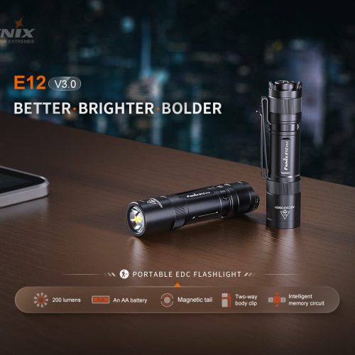 fenix store edc flashlight fenix e12 v3 portable edc flashlight 42948242669781