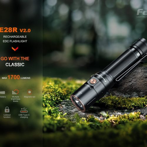 fenix store edc flashlight fenix e28r v2 rechargeable edc flashlight 42948230971605