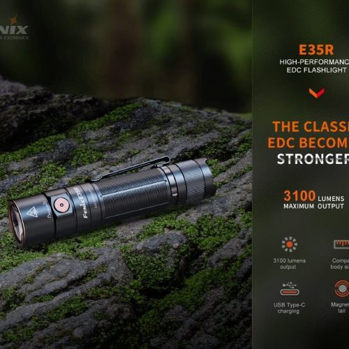 fenix store edc flashlight fenix e35r high performance rechargeable led flashlight 42948477550805