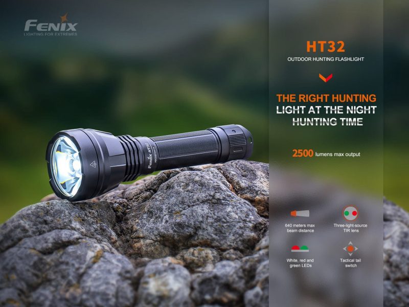 fenix store flashlights fenix ht32 hunting flashlight with red green output 42948230283477