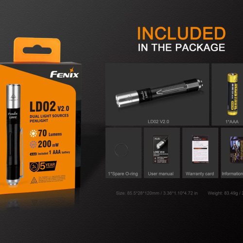 fenix store flashlights fenix ld02 v2 0 edc led penlight with uv lighting 42948315414741