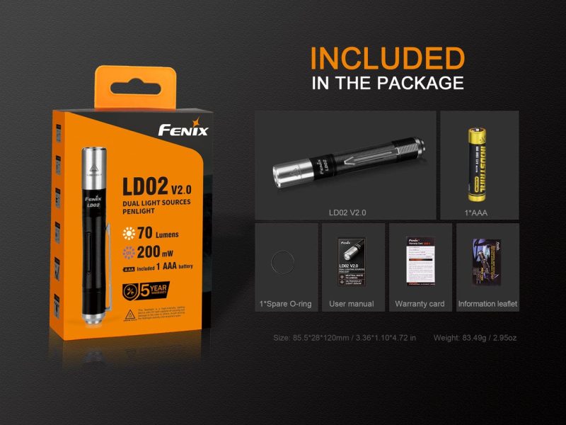 fenix store flashlights fenix ld02 v2 0 edc led penlight with uv lighting 42948315414741