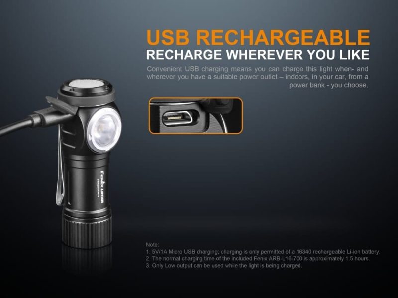 fenix store flashlights fenix ld15r right angled rechargeable led flashlight 42948196303061