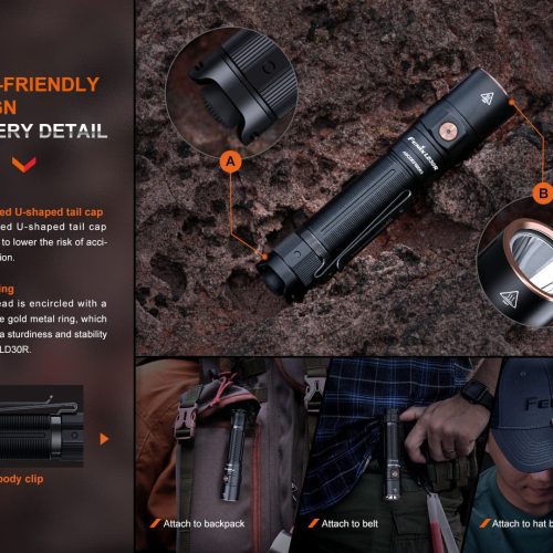 fenix store flashlights fenix ld30r high performance lightweight flashlight 42948220879061