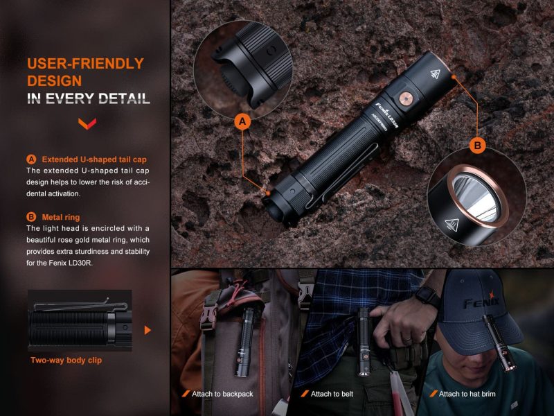 fenix store flashlights fenix ld30r high performance lightweight flashlight 42948220879061