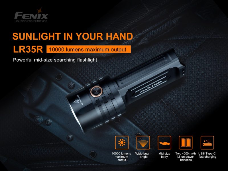 fenix store flashlights fenix lr35r rechargeable led flashlight 10 000 lumens 42948194173141