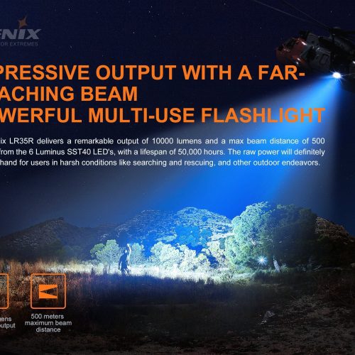 fenix store flashlights fenix lr35r rechargeable led flashlight 10 000 lumens 42948194435285