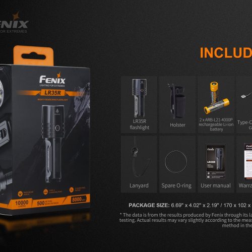 fenix store flashlights fenix lr35r rechargeable led flashlight 10 000 lumens 42948197613781