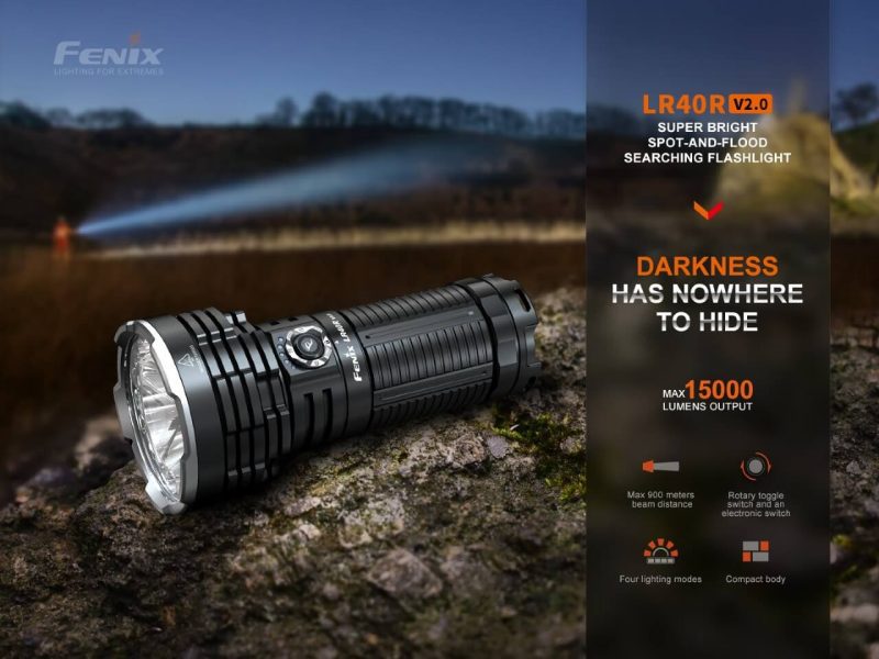 fenix store flashlights fenix lr40r v2 0 rechargeable led searchlight 42948245946581