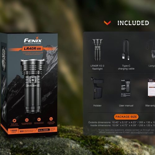 fenix store flashlights fenix lr40r v2 0 rechargeable led searchlight 42948246012117