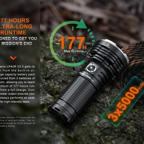 fenix store flashlights fenix lr40r v2 0 rechargeable led searchlight 42948246798549