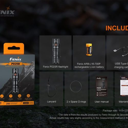 fenix store flashlights fenix pd25r rechargeable led flashlight 42948250435797