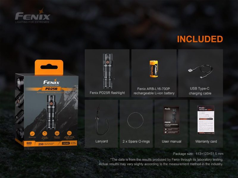 fenix store flashlights fenix pd25r rechargeable led flashlight 42948250435797