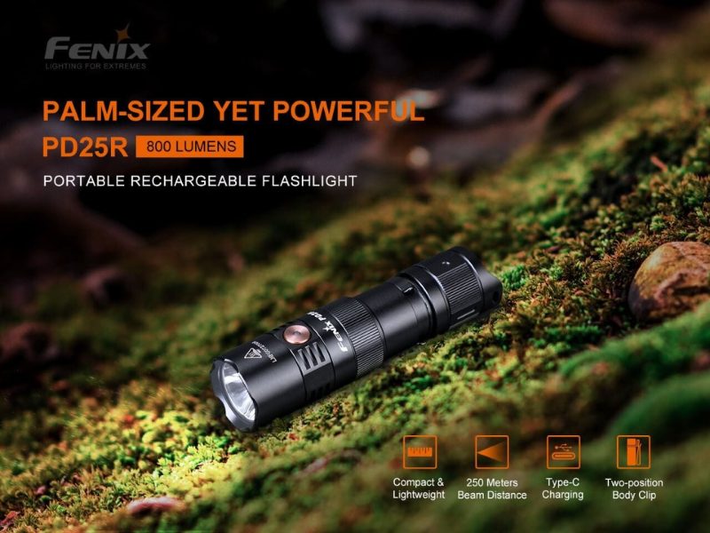 fenix store flashlights fenix pd25r rechargeable led flashlight 42948250632405