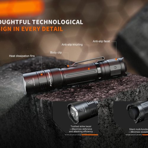 fenix store flashlights fenix pd32r rechargeable silent switch led flashlight 42948248731861