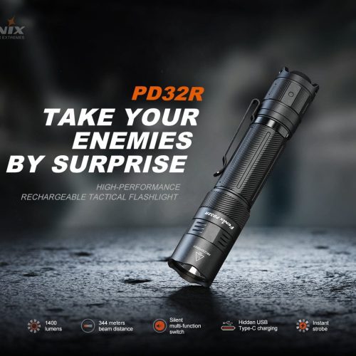 fenix store flashlights fenix pd32r rechargeable silent switch led flashlight 42948249321685