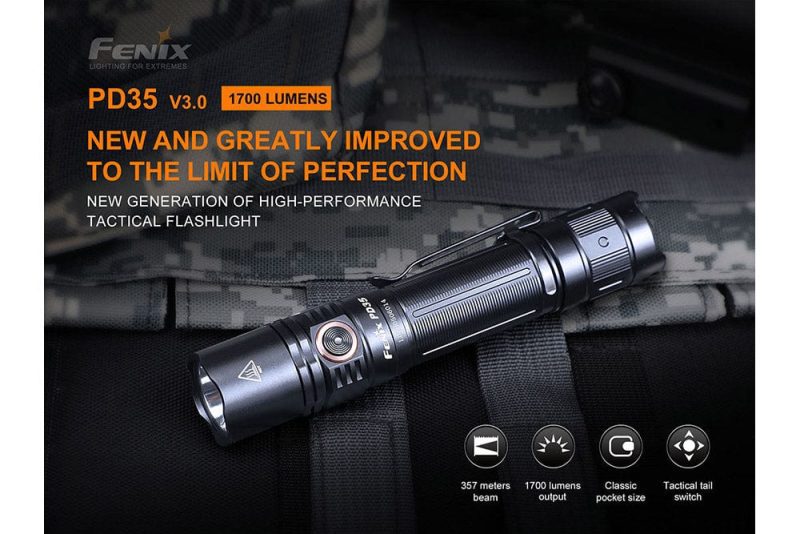 fenix store flashlights fenix pd35 v3 0 everyday carry flashlight 1700 lumens 42948241391829