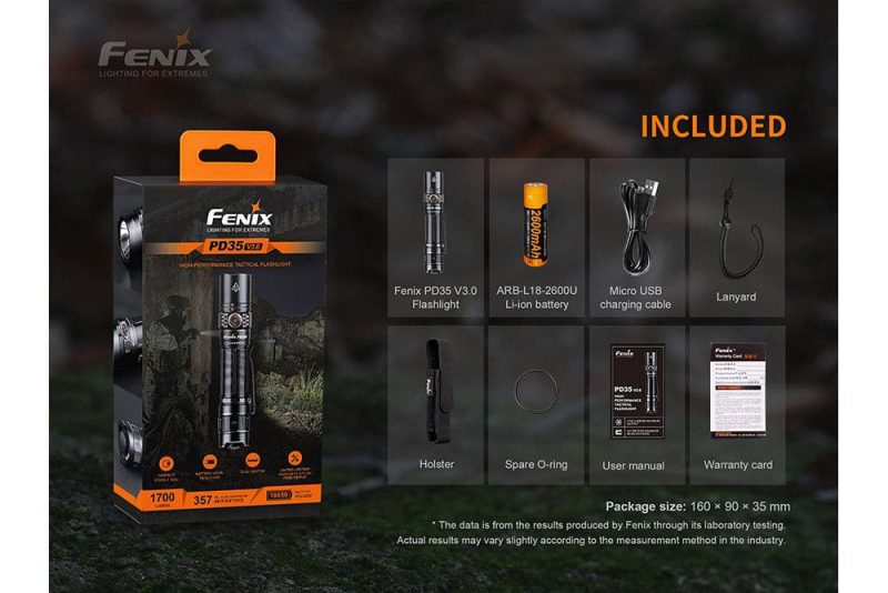 fenix store flashlights fenix pd35 v3 0 everyday carry flashlight 1700 lumens 42948242473173